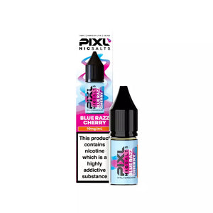 Pixl 10ml Nic Salt E-liquid Blue Razz Cherry Flavour Available in 10mg or 20mg Great For Refillable Pod Vapes