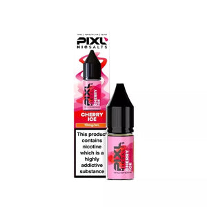 Pixl 10ml Nic Salt E-liquid Cherry Ice Flavour Available in 10mg or 20mg Great For Refillable Pod Vapes