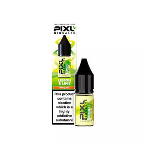 Pixl 10ml Nic Salt E-liquid Lime & Lemon Flavour Available in 10mg or 20mg Great For Refillable Pod Vapes