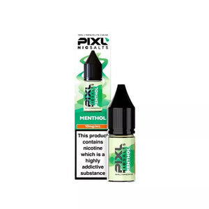 Pixl 10ml Nic Salt E-liquid Menthol Flavour Available in 10mg or 20mg Great For Refillable Pod Vapes
