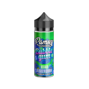 Ramsey Bubblegum Kiwi Blueberry Flavour 100ml Shortfill E-liquid Perfect for Sub-ohm Vape kits