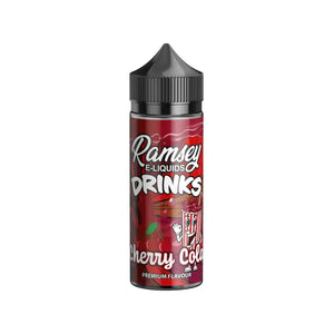 Ramsey Drinks Cherry Cola Flavour 100ml Shortfill Vape Juice great for Sub-ohm Vape Kits