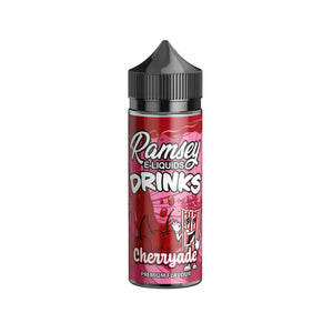 Ramsey Drinks Cherryade Flavour 100ml Shortfill Vape Juice great for Sub-ohm Vape Kits
