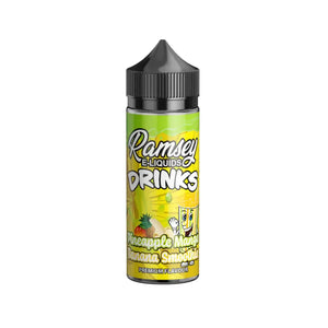 Ramsey Drinks Pineapple Mango Banana Smoothie Flavour 100ml Shortfill Vape Juice great for Sub-ohm Vape Kits