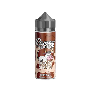 Ramsey Moody Shakes chocolate flavour 100ml Shortfill E-liquid great for Sub-ohm Vape Kits
