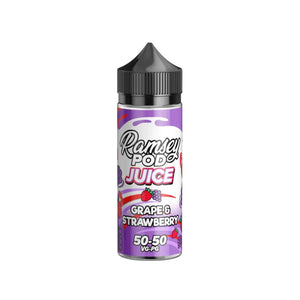 Ramsey Pod Juice Grape & Strawberry flavour 100ml Shortfill E-liquid Great with Refillable Pod Vape Kits