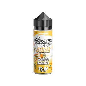 Ramsey Pod Juice Mango Banana flavour 100ml Shortfill E-liquid Great with Refillable Pod Vape Kits