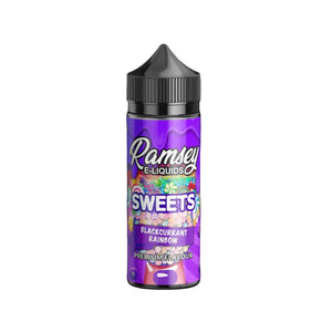 Ramsey Sweets Blackcurrant Rainbow Flavour 100ml Shortfill E-liquid great for Sub-ohm Vape Kits