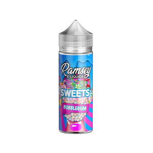 Ramsey Sweets Bubblegum Flavour 100ml Shortfill E-liquid great for Sub-ohm Vape Kits
