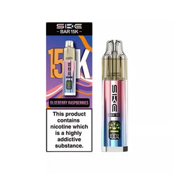 SKE Bar 15K Prefilled Pod Kit with a Built-in 850mAh Battery prefilled with 20mg of Nic salt E-liquid Great for MTL Vaping