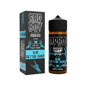 Sadboy blue cotton candy flavour 100ml Shortfill E-liquid Great for Sub-ohm Vape Kits