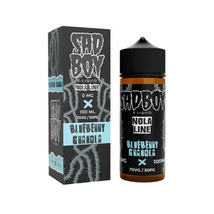 Sadboy blueberry Granola flavour 100ml Shortfill E-liquid Great for Sub-ohm Vape Kits