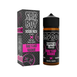 Sadboy custard cookie flavour 100ml Shortfill E-liquid Great for Sub-ohm Vape Kits