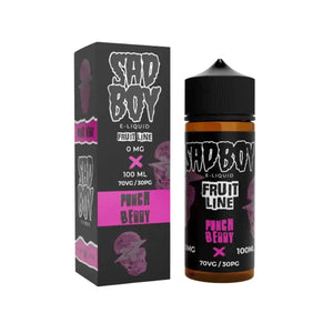 Sadboy punch berry flavour 100ml Shortfill E-liquid Great for Sub-ohm Vape Kits
