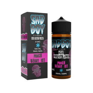 Sadboy punch berry ice flavour 100ml Shortfill E-liquid Great for Sub-ohm Vape Kits