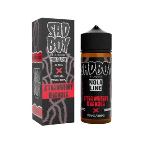 Sadboy strawberry granola flavour 100ml Shortfill E-liquid Great for Sub-ohm Vape Kits