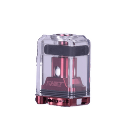 Three Vaperz Cloud Shift Boro Tank V1.5 in black, red, and clear finishes.