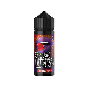 Six Licks cherry on top Flavour 100ml Shortfill E-liquid great for Sub-ohm Vape Kits & Sub-ohm Vape Tanks