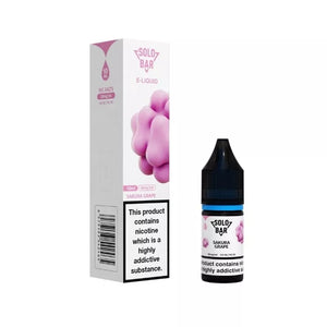 solo bar 10ml nic salt e-liquid sakura grape flavour great for refillable pod vape kits