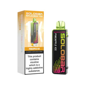 Solobar 15K pineapple ice flavour Refill Pod for the Solo 30K & Solo Boost Vape Kits