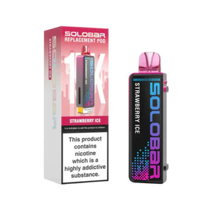 Solobar 15K strawberry ice flavour Refill Pod for the Solo 30K & Solo Boost Vape Kits