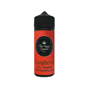 The Kings Creams raspberry Cream 100ml Shortfill vape juice great for Sub-ohm Vape Tanks