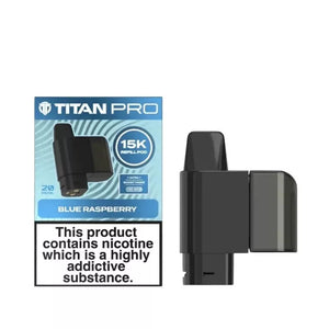 Titan Pro 15K Blue Raspberry Refill Pods for the Titan 15K Pro Prefilled Vape Kit