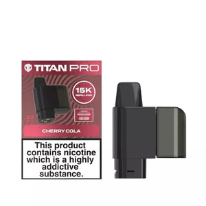 Titan Pro 15K Cherry Cola Refill Pods for the Titan 15K Pro Prefilled Vape Kit