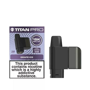 Titan Pro 15K Grape Ice Refill Pods for the Titan 15K Pro Prefilled Vape Kit