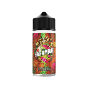 Twelve Monkeys harambae Flavour 100ml E-liquid Shortfill great for sub-ohm vape tanks