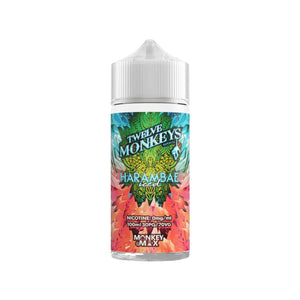 Twelve Monkeys harambae iced Flavour 100ml E-liquid Shortfill great for sub-ohm vape tanks