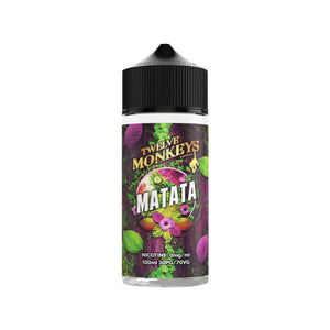 Twelve Monkeys matata Flavour 100ml E-liquid Shortfill great for sub-ohm vape tanks