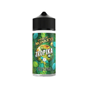 Twelve Monkeys tropika Flavour 100ml E-liquid Shortfill great for sub-ohm vape tanks