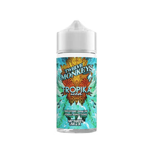 Twelve Monkeys tropika iced Flavour 100ml E-liquid Shortfill great for sub-ohm vape tanks