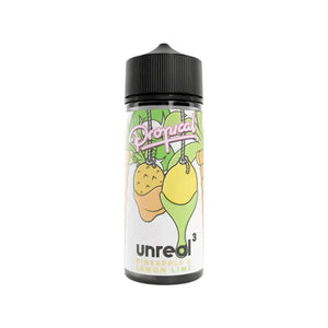 Unreal3 Propical pineapple lemon & lime 100ml E-liquid Vape Juice Great for sub-ohm vape tanks