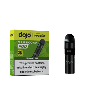 Dojo Blast 2000 Go Prefilled Pods By Vaporesso for the Dojo Blast 2000 Go Pod Vape Kit Lemon Lime Flavour