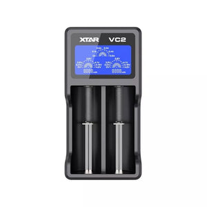 XTAR VC2 2 Bay Battery Charger for vape batteries including 18650 Batteries and other sizes