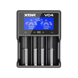 XTAR VC4 4 Bay Battery Charger for vape batteries including 18650 Vape Batteries and other sizes