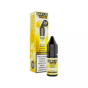Zeus Juice Bar Liq lemon sherbet 10ml Nic Salt e-liquid available in 5mg, 10mg, 20mg great for refillable pod vapes