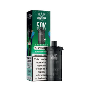 Al Fakher Hypermax Prime 50K Refill Pod in Blueberry Mint Flavour.