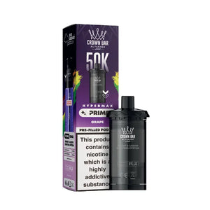 Al Fakher Hypermax Prime 50K Refill Pod in Grape Flavour.