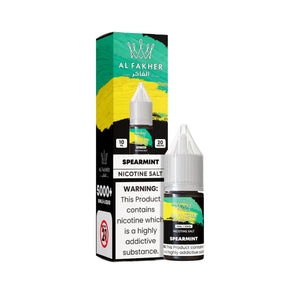 Al Fakher Spearmint 10ml Nic Salt E-liquid - Great for Refillable Vape Kits