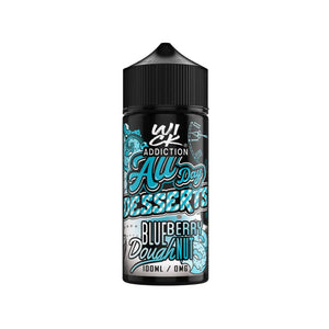 All Day Desserts Blueberry Doughnut Flavour 100ml By Wick Addiction Vape Juice Perfect for Sub-ohm Vape Kits & Sub-Ohm Vape Tanks