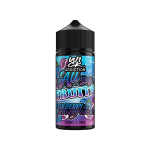 All Day Fruits Blueberry Pomegranate Flavour 100ml By Wick Addiction Great for Sub-ohm Vape Kits & Sub-ohm Vape Tanks