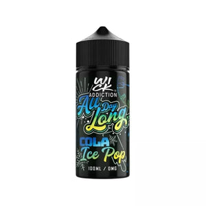 All Day Long Cola Ice Pop 100ml Shortfill E-liquid by Wick Addiction