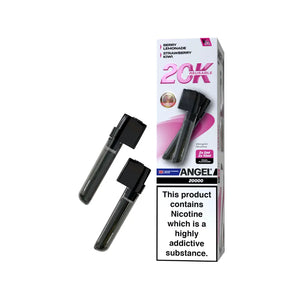 Angel 20k Vape Pods By Vape Bars for the Vapes Bar Angel 20K Rechargeable Vape Kit. Pink Edition Berry Lemonade & Strawberry Kiwi Flavour
