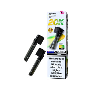 Angel 20k Vape Pods By Vape Bars for the Vapes Bar Angel 20K Rechargeable Vape Kit. Tropic Pop Edition - Pineapple Ice - Blue Razz GB