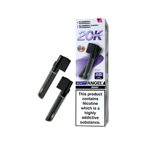 Angel 20k Vape Pods By Vape Bars for the Vapes Bar Angel 20K Rechargeable Vape Kit. Violet Editon Blueberry Raspberry & Blueberry Cherry Cranberry Flavours