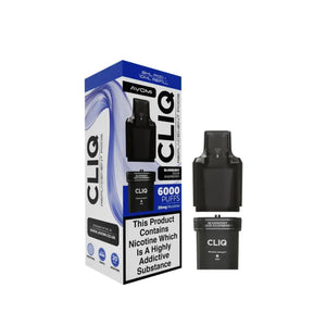 Avomi Cliq 6K Prefilled Replacement Pod Blueberry Sour Raspberry Flavour for the Avomi Cliq Prefilled Vape Pod Kit