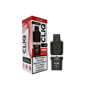 Avomi Cliq 6K Prefilled Replacement Pod Fizzy Cherry Flavour for the Avomi Cliq Prefilled Vape Pod Kit
